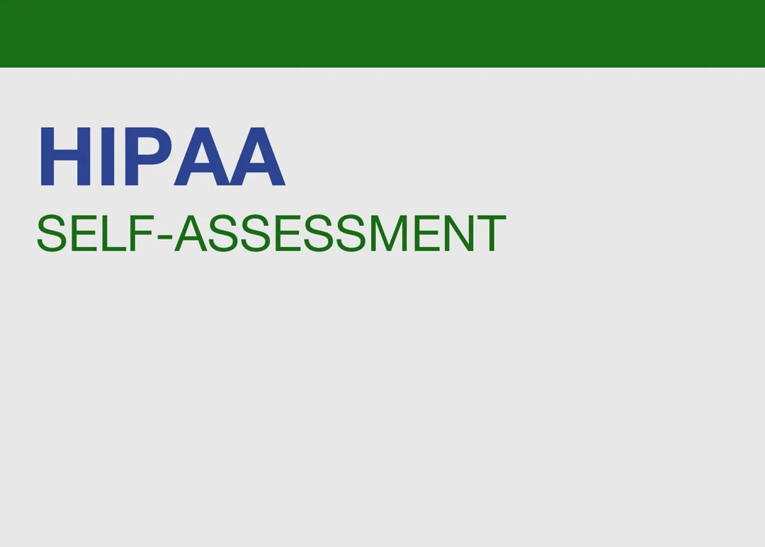 HIPAA Self-Assessment